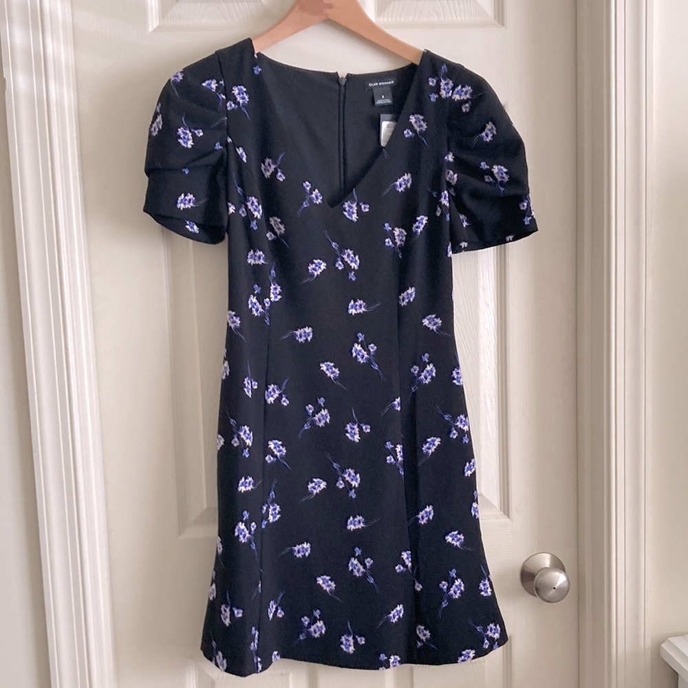 Club Monaco Lenoria dress, black, Sz 0